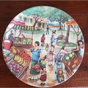 Collector's Brunelli Fruit Market plate